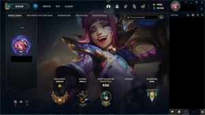 Conta com 534 skins, todos champ, todos emotes - League of Legends LOL