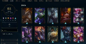 Conta LoL Full Acesso - 128 Champs e 85 Skins - Kayle Juíza - League of Legends