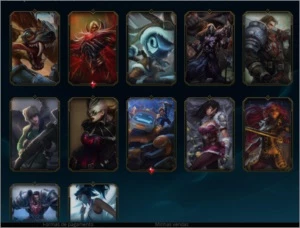 Conta 135 skins, Gold 2 season 9 - League of Legends LOL