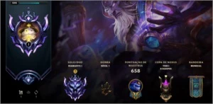 Conta D1 ( 300 skins, ryze triiunfante, EMOTE GM ) mmr ótimo - League of Legends LOL