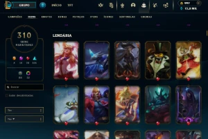 Conta Main Adc, Com 310 Skins Prestigio Do Ez - League of Legends LOL