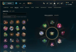 Conta Full LoL - 168 CH | 122 SKINS | HONRA 5 | 443K TK - League of Legends