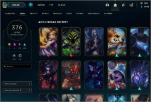 Conta lol platina 3 376 skins