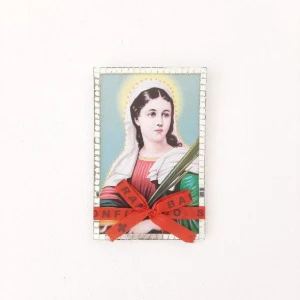 Mini Santinha Santa Luzia - Artesanato e Personalizados