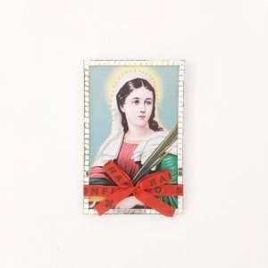 Mini Santinha Santa Luzia - Artesanato e Personalizados