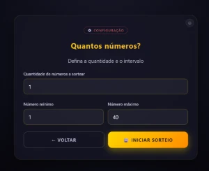 Sorteador Web - Número Controlado (código HTML) - Sites, Lojas e Sistemas Prontos Sites e Scripts
