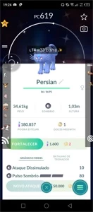 Vendo pokémons shiny