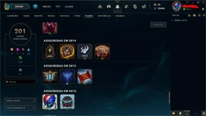 MMR DIAMOND, 171 SKINS, ÍCONES RAROS, CRIADA A 10 ANOS - League of Legends LOL