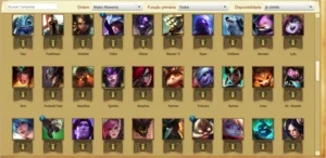 Conta de LOL 101 Campeões / 58 skins / 11 pages rune. - League of Legends