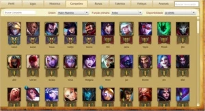 Conta de LOL 101 Campeões / 58 skins / 11 pages rune. - League of Legends
