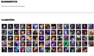 Conta prata 2 com 74 Champs e 56 Skins - League of Legends LOL