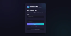 Script Sistema Gerador De Prompts Para Sites Profissionais - Inteligência Artificial
