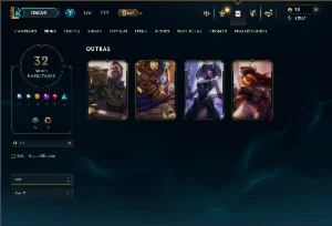Unranked com 125 Champs e 32 Skins  ( MAIN SUP ) - League of Legends LOL