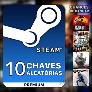10 Chaves Aleatórias Para Steam | 10 Steam Random Keys - Gift Cards