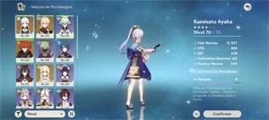 kazuha + ayaka com arma dela + diluc AR41 - Genshin Impact
