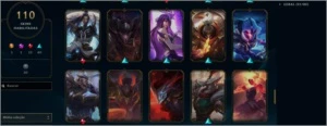 Conta Lol, 110 skins, Nv 201, Ex-Gold 2 - League of Legends