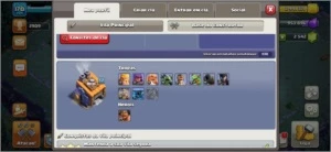 CV12 SEMI FULL TH12 VIRGEM DE ID 2500 GEMAS 3 SKINS PAISAGEM - Clash of Clans