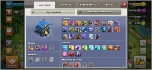 CV12 SEMI FULL TH12 VIRGEM DE ID 2500 GEMAS 3 SKINS PAISAGEM - Clash of Clans