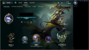 Conta LoL Platina 3 Com todos os Campeões - League of Legends