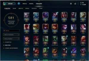 Conta LoL Platina 3 Com todos os Campeões - League of Legends
