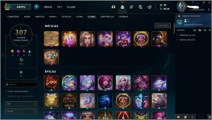Conta lol 381 skins - League of Legends