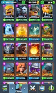 Conta com várias lendárias e muito ouro - Clash Royale