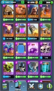 Conta com várias lendárias e muito ouro - Clash Royale