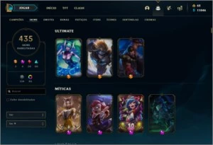 Conta de lol com + de 430 skins - League of Legends