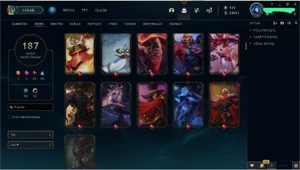 Conta d3, 187 skins todos os champs - League of Legends LOL