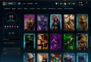 Unranked com 35 Champs e 50 Skins ( MONO ADC ) - League of Legends LOL