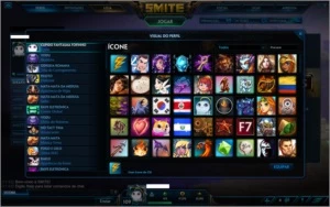 Conta Smite, 373 skins, Anubis e Uller Tier 5 skins - Outros