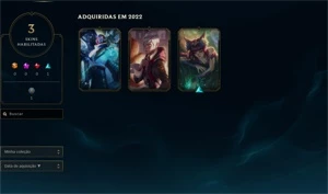 CONTA LOL GOLD 4 76% DE WIN RATE COM DJ SONA + SKINS - League of Legends