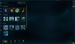 CONTA LOL GOLD 4 76% DE WIN RATE COM DJ SONA + SKINS - League of Legends