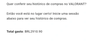 Conta Valorant 3K Gastos