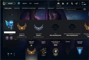 Conta prata 1 com TODOS os champs e 185 Skins + 1350 RP - League of Legends LOL