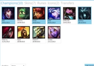 CONTA LOL LV14 COM 7 SKINS - League of Legends