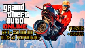GTA  5 PS4 MK II +50Milhões+Brinde PS4