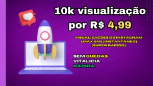 10k visualização instagram por $4,99 - Redes Sociais