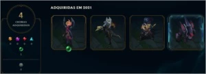 CONTA LOL GOLD II 83 SKINS 81 CAMPEÕES - League of Legends