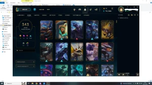 Conta De Lol Com 343 Skins-League Of Legends