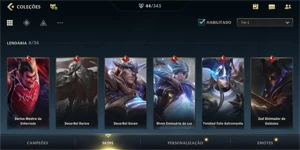 WILD RIFT CONTA BRASIL. NVL 40, DESDE O LANÇAMENTO. SKINS E+ - League of Legends: Wild Rift LOL WR