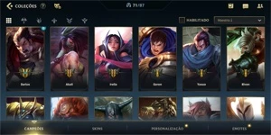 WILD RIFT CONTA BRASIL. NVL 40, DESDE O LANÇAMENTO. SKINS E+ - League of Legends: Wild Rift LOL WR