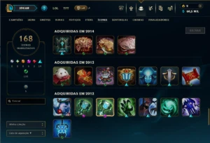 Conta League of legends Skins raras Pax Sivir, Kayle Juiza LOL