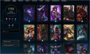 Conta LoL 2012 120 skins - League of Legends