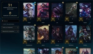 conta smurf diamante 4 - League of Legends LOL