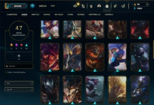 Prata 2 com 75 Champs e 47 Skins + 4 Espolios - League of Legends LOL