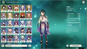 Xiao, Raiden Shogun c1, Klee + pity 74 promocional + 8 5* - Genshin Impact
