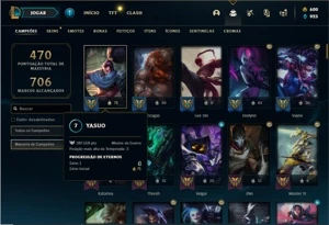 Conta ouro 2 com 125 Champs e 83 Skins - League of Legends LOL