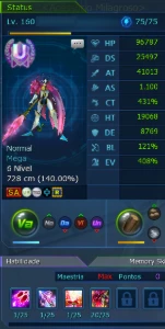 Conta LA-Omega com Bloom Boa e Barata - Digimon Masters Online DMO