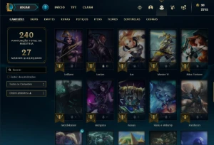 Conta unranked , 65 campeões , 21 skins. - League of Legends LOL